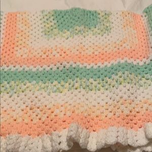 Crocheted Baby Blanket. Hand crafted